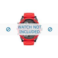 Horlogeband Diesel DZ7370 Staal/Silicoon Rood 28mm - thumbnail