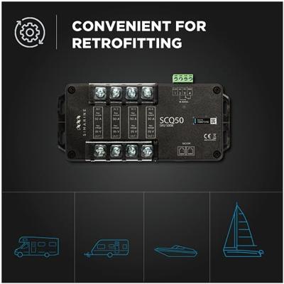 Sistema de sonido SIMS008 - QUADRO SHUNT 4X50A