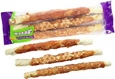 Braaaf Rawhide Twister Kip (3 st.) - 25 cm Braaaf Rawhide Twister Kip (3 st.) - 25 cm