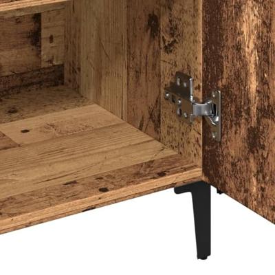 Dressoir 100x36x60 cm bewerkt hout oud houtkleurig