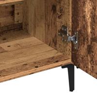 Dressoir 100x36x60 cm bewerkt hout oud houtkleurig - thumbnail