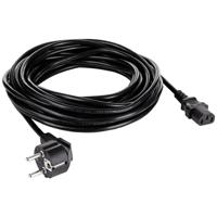 Akyga Stroom Aansluitkabel [1x Randaarde stekker - 1x Apparaatstekker, female C13 10A] 10 m Zwart - thumbnail