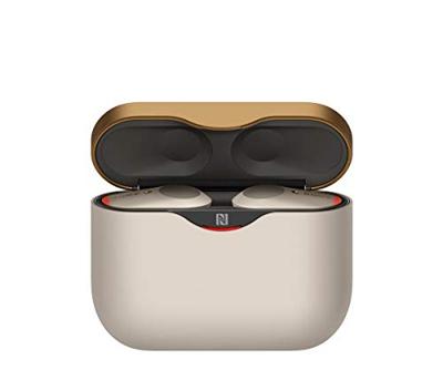 Sony WF-1000XM3 True Wireless Noise Cancelling Koptelefoon (tot 32 uur batterijduur, stabiele bluetoothverbinding, Amazon Alexa, compleet draadloze oordopjes inclusief laadcase), zilver