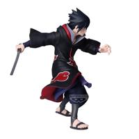 Naruto Shippuden Vibration Stars Figure - Uchiha Sasuke (Akatsuki Outfit) - thumbnail