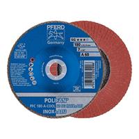 PFERD TOOLS 67756185 PFC 180 A-COOL 60 SG INOX+ALU Lamellenschijf Diameter 180 mm Boordiameter 22.23 mm Korrelgrootte (num) 60 Aluminium, Non-ferrometaal, RVS - thumbnail