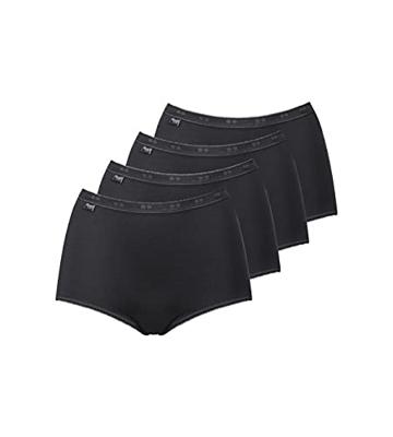 Sloggi Basic+ Maxi slip zwart 4-pack = 3+1