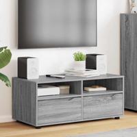 TV-kast met lade Grijs Sonoma 100 x 48 x 43 cm Bewerkt hout - thumbnail