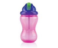 Nuby drinkbeker Flip-It anti-lek 360 ml roze - thumbnail