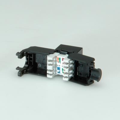 ROLINE Cat.6 (Klasse E) Keystone, niet afgeschermd, gereedschapsvrij, zwart