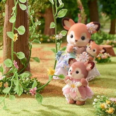 Sylvanian Families familie Hert baby's bloemenschommel