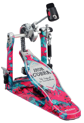 Tama HP900PMCS 50th Anniversary Limited Iron Cobra Marble Coral Swirl Power Glide Single Pedal