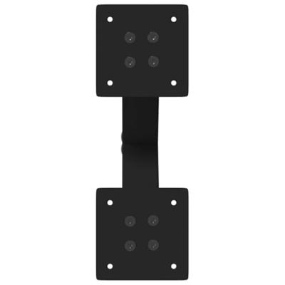 Salontafelpoten 2 st X-vormig 37x(30-31) cm staal zwart - thumbnail