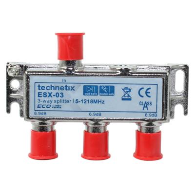 Technetix Esx-03 3-Weg Coax Schroefverdeler Technetix Esx-03 3-Weg Coax Schroefverdeler