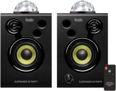 Hercules DJSpeaker 32 Party Actieve studio monitor 7.6 cm 3 inch 30 W 1 paar Hercules DJSpeaker 32 Party Actieve studio monitor 7.6 cm 3 inch 30 W 1 paar
