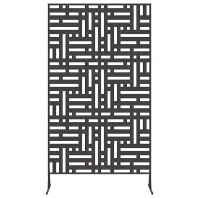 VidaXL Privacyscherm zwart 100 x 50 x 180 cm staal