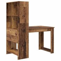 Bureau met plank Oud Hout 122 x 67 x 145 cm Bewerkt hout - thumbnail