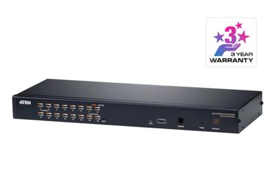 ATEN KH1516AI-AX-G KVM-switch VGA USB, PS/2 1280 x 1024 Pixel, 1600 x 1200 Pixel