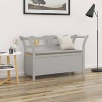 Bankje 107x45x75,5 cm massief vurenhout grijs - thumbnail