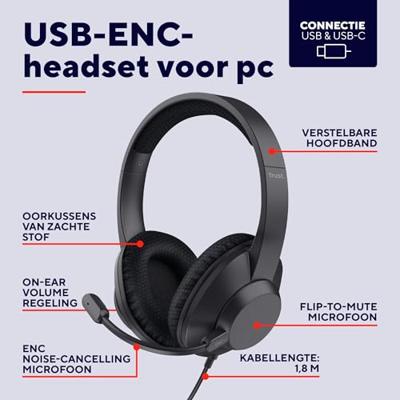 Oordopjes Trust 25462 Zwart