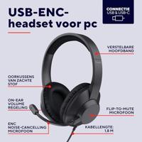 Oordopjes Trust 25462 Zwart - thumbnail