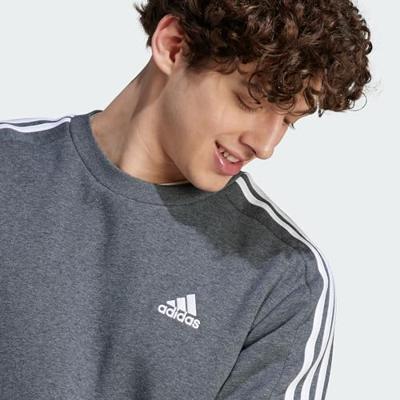 adidas Essentials Crew Sweater Donkergrijs Wit