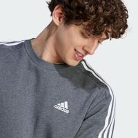 adidas Essentials Crew Sweater Donkergrijs Wit - thumbnail