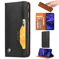 Knead huidtextuur horizontale Flip lederen case voor Huawei mate 20 lite met foto frame & houder & kaartsleuven & portemonnee (zwart) - thumbnail