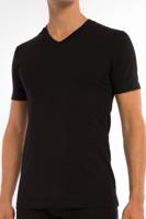 Claesens Stretch T-Shirt Black V-neck TWO PACK ( CL 1223) - thumbnail