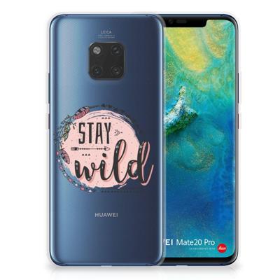 Huawei Mate 20 Pro Telefoonhoesje met Naam Boho Stay Wild Huawei Mate 20 Pro Telefoonhoesje met Naam Boho Stay Wild