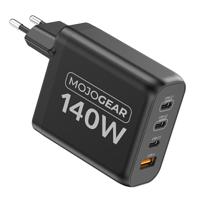 MOJOGEAR CHARGE+ 140 Watt oplader met 4 poorten USB / USB-C - thumbnail