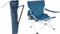 STRANDSTOEL LUXE VOUWBAAR BLAUW - thumbnail