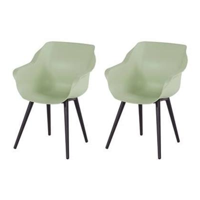 Sophie Studio dining armstoel French green Carbon Black