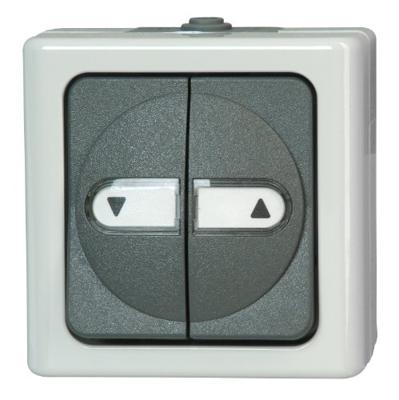 Kopp 560956012 BlueElectric Compleet Jaloezie-knop spatwaterdicht Grijs 1 stuk(s)