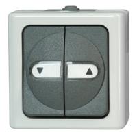 Kopp 560956012 BlueElectric Compleet Jaloezie-knop spatwaterdicht Grijs 1 stuk(s) - thumbnail