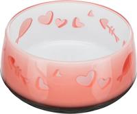 TRIXIE VOERBAK / WATERBAK VIS / HART KUNSTSTOF / RUBBERRING ASSORTI 12 CM 300 ML 4 ST - thumbnail