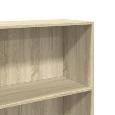 Boekenkast 60x30x189 cm bewerkt hout sonoma eikenkleurig