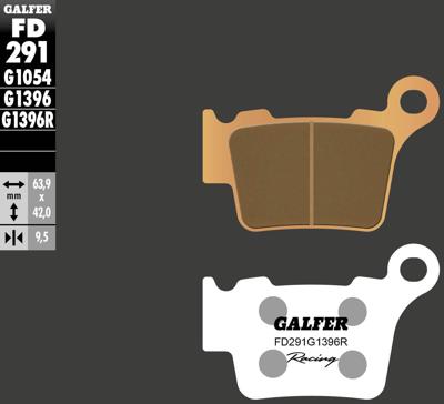 GALFER remblokken "fd291 brake pad fd291 g1396r sint.met.rac.offr. GALFER remblokken "fd291 brake pad fd291 g1396r sint.met.rac.offr.