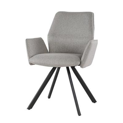 Livingfurn Draaibare Eetkamerstoel 'Diana' kleur Taupe