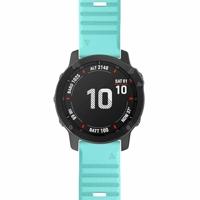 By Qubix - Siliconen bandje - Lichtblauw - Compatible met Garmin Tactix 8-51mm - Compatible Garmin bandje - thumbnail