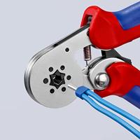 Knipex Zelfinstellende krimptang voor adereindhulzen | Zij-invoering | Meer-componentengrepen - 97 55 14 SB - thumbnail