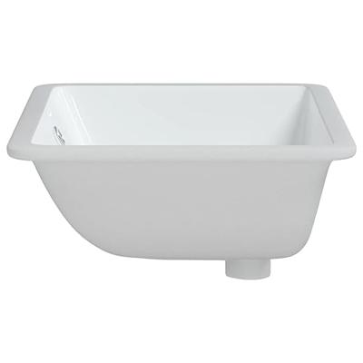VidaXL Wastafel rechthoekig 55,5x37,5x19 cm keramiek wit