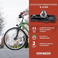 CONTEC remschoen "r-stop" ct brake shoes cartr. rd-stop, road black - thumbnail