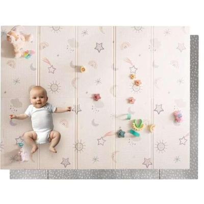 Omkeerbare speelmat - NUBY - 200 x 150 x 1 cm - Regenboog