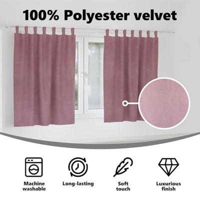 VidaXL Verduisterende gordijnen 2 pcs donkerroze 140 x 140 cm fluweel VidaXL Verduisterende gordijnen 2 pcs donkerroze 140 x 140 cm fluweel