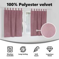 VidaXL Verduisterende gordijnen 2 pcs donkerroze 140 x 140 cm fluweel - thumbnail