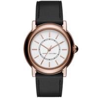 Horlogeband Marc by Marc Jacobs MJ1450 Leder Zwart 18mm - thumbnail