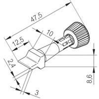 Ersa 0102ZDLF100 Soldeerpunt Grootte soldeerpunt 150 mm Inhoud: 1 stuk(s) - thumbnail