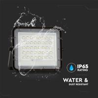 V-TAC VT-40W 7821 LED-schijnwerper, Zonne-energiemodule 6 W Koudwit Zwart - thumbnail