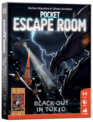 999Games 999 games pocket escape room: black-out in tokio kaartspel 999Games 999 games pocket escape room: black-out in tokio kaartspel