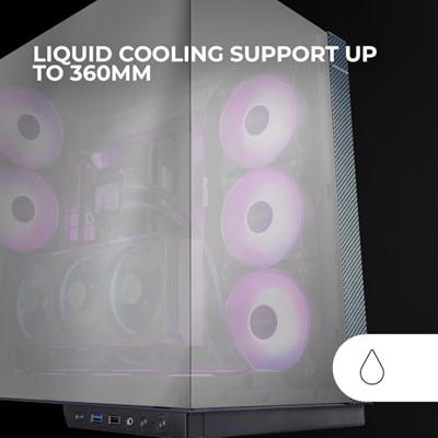 ATX Semi-toren BehuizingMars Gaming MC3GFPRO